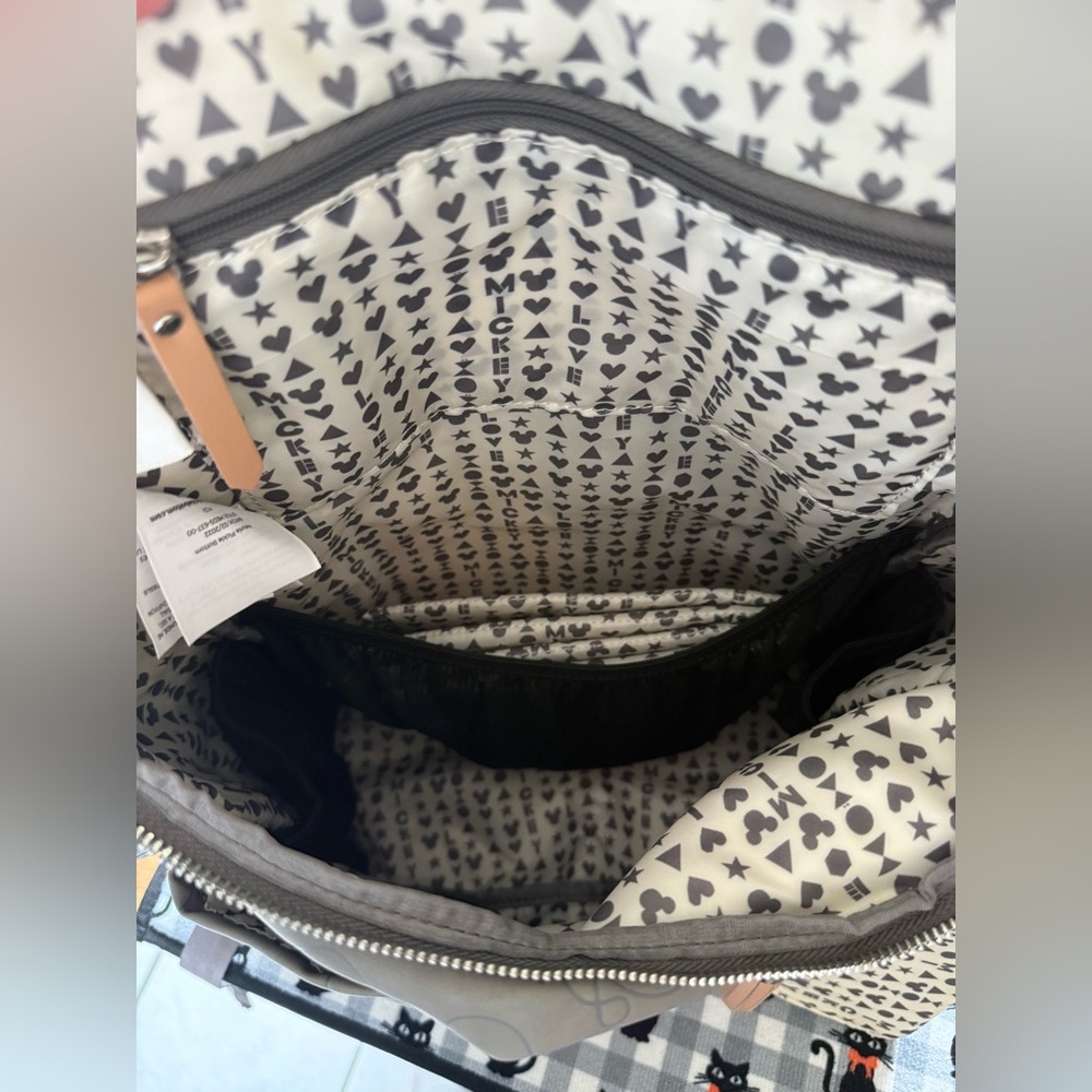 Petunia Pickle Bottom Mickey Mouse Gray Backpack - Picture 5 of 8